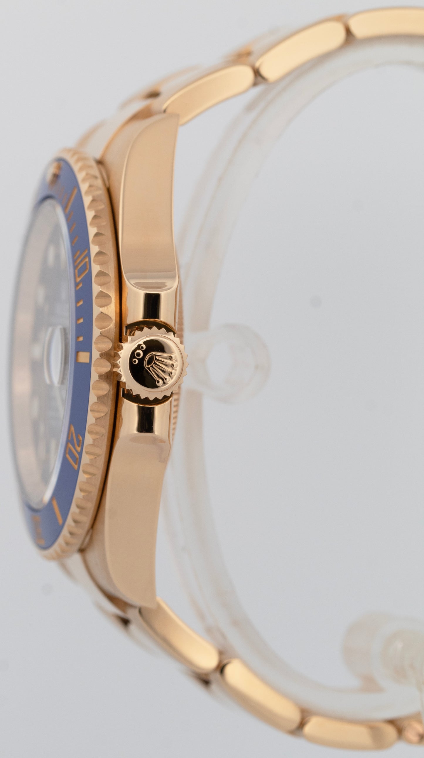 2022 PAPERS Rolex Submariner Date 41mm 18K Yellow Gold Blue Watch 126618 LB BOX