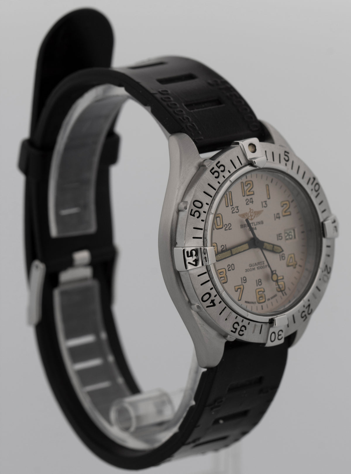 Breitling Colt A57035 White Stainless Steel Quartz Arabic 38mm Watch