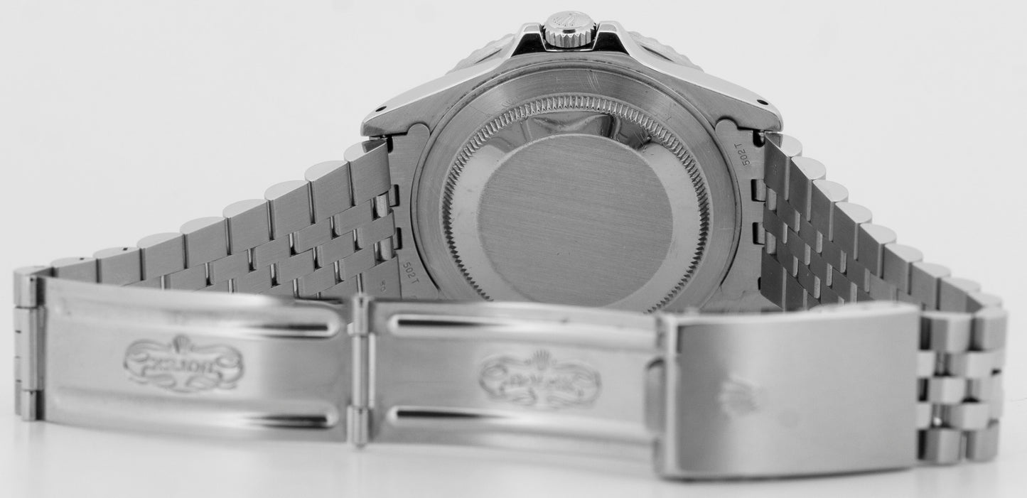 Rolex GMT-Master II 40mm Coke Red Black Stainless Steel Jubilee Date 16710 Watch