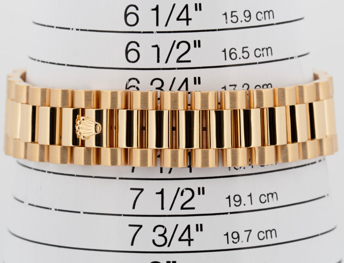 2026 RSC Rolex Day-Date President 118208 Green 18K Yellow Gold Smooth 36mm Watch