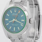 PAPERS Rolex Milgauss Z-Blue Green 40mm Stainless Steel Watch 116400 GV BOX