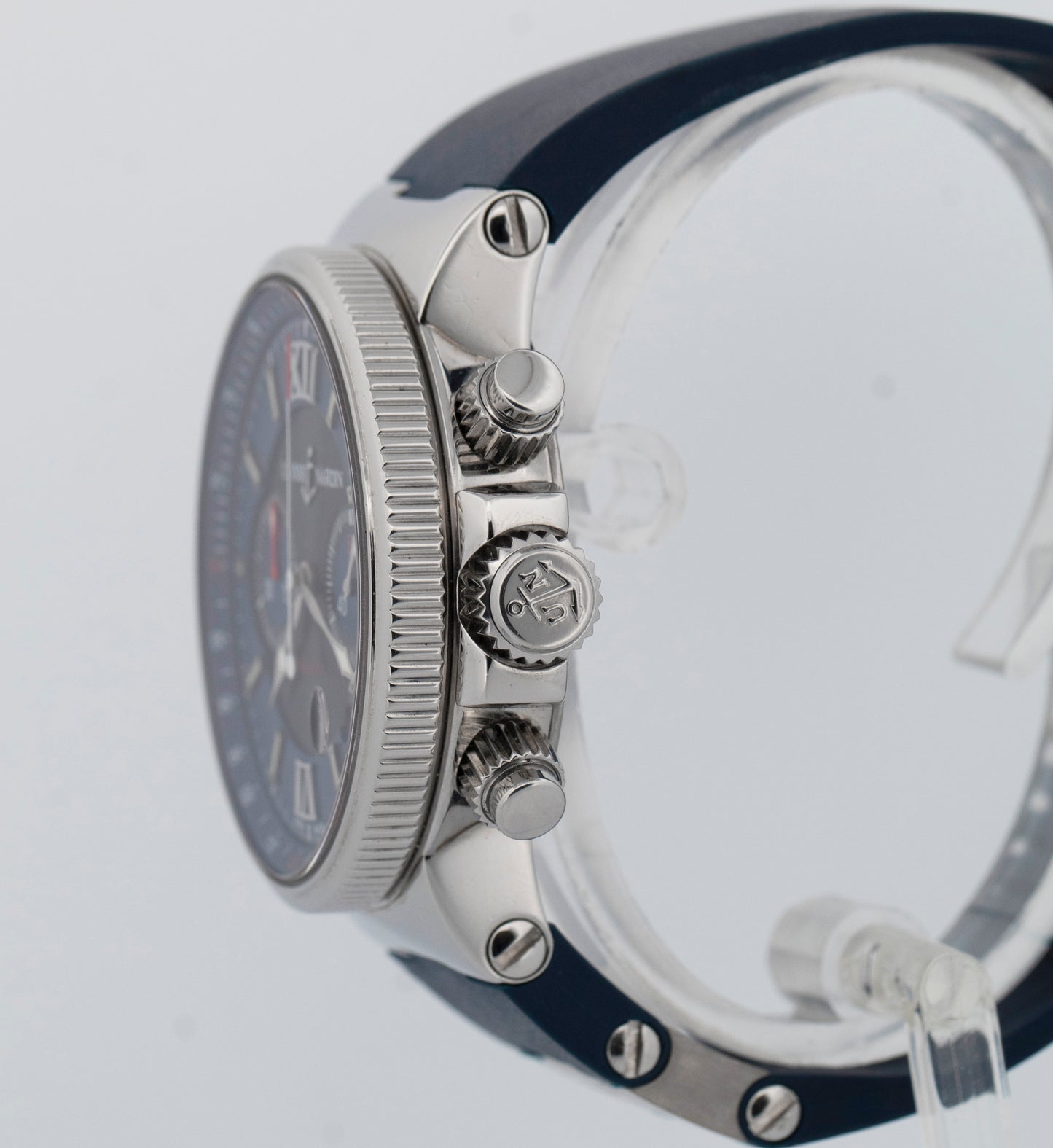 Papers Ulysse Nardin Maxi Marine Chronograph Blue 41mm 353-66-7/323 Watch BOX