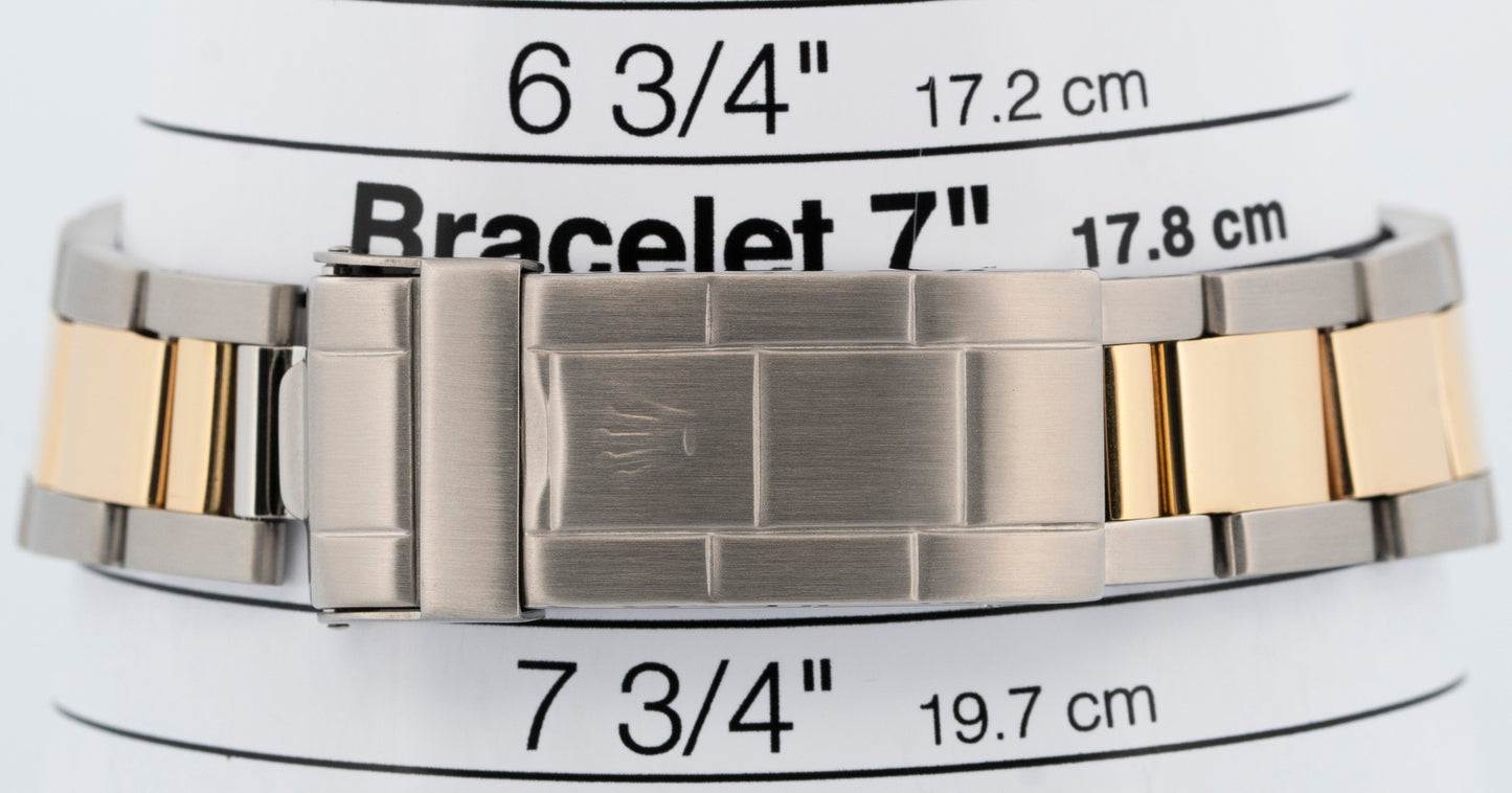 Rolex Submariner Date 40mm BLUE MOP DIAMOND Two-Tone 18K Gold Steel 16613 Watch