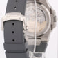 Patek Philippe Nautilus GRAY Rubber 18K White Gold Leather 40mm 5711G-001 BOX