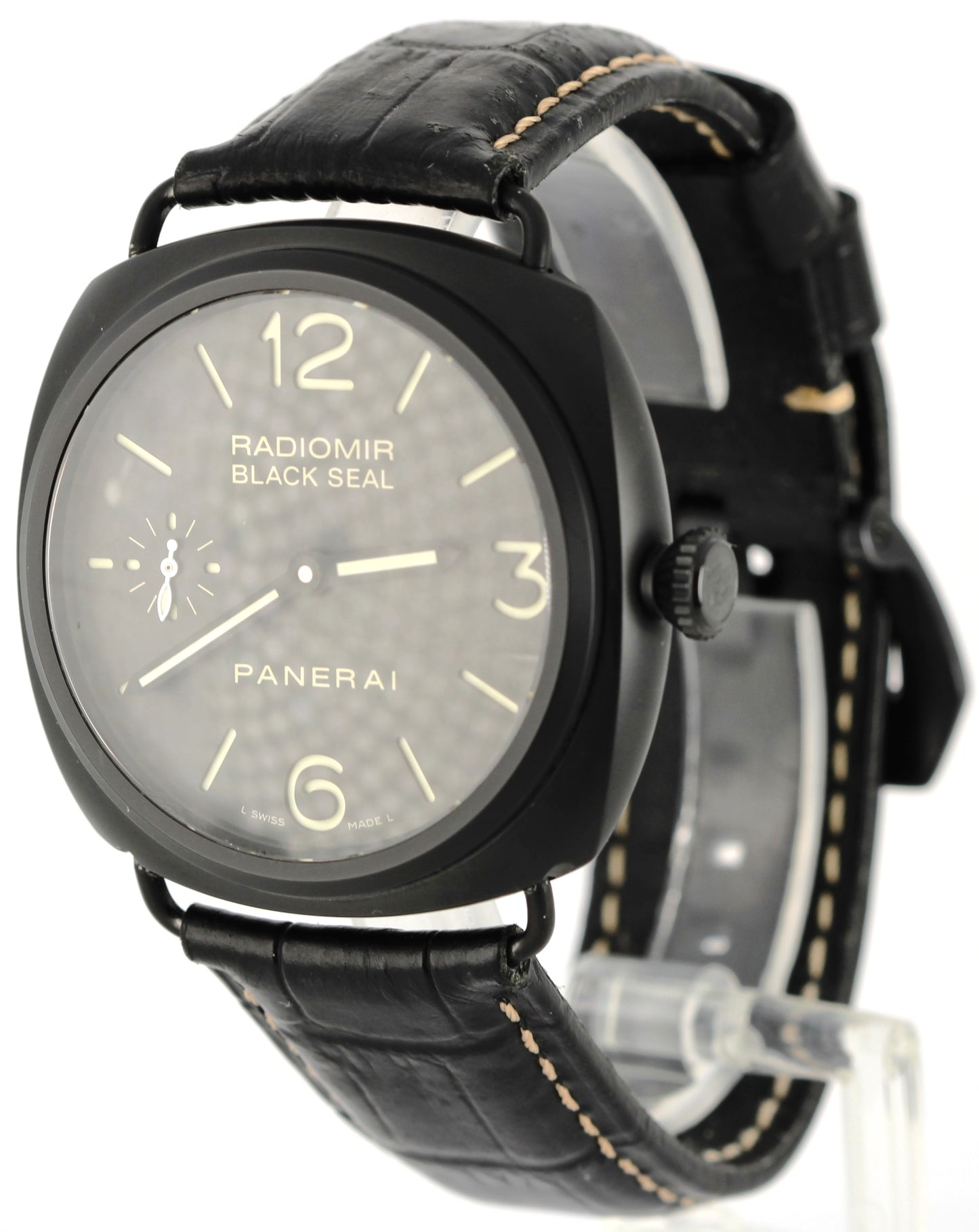 Panerai Radiomir Black Seal CERAMIC Black 45mm PAM00292 Leather Watch