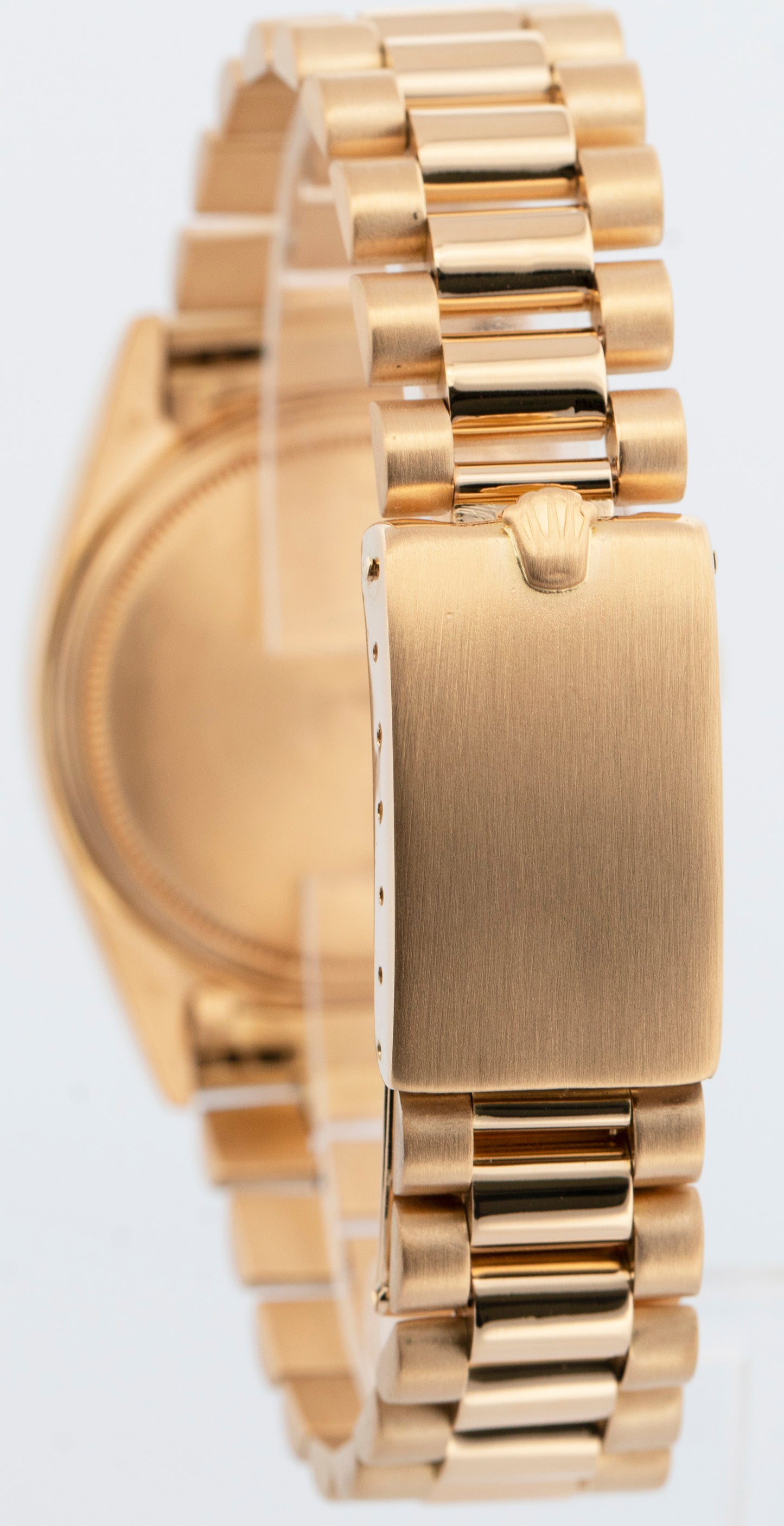 Rolex Day-Date President Champagne 36mm 18K Yellow Gold Fluted Watch 18038