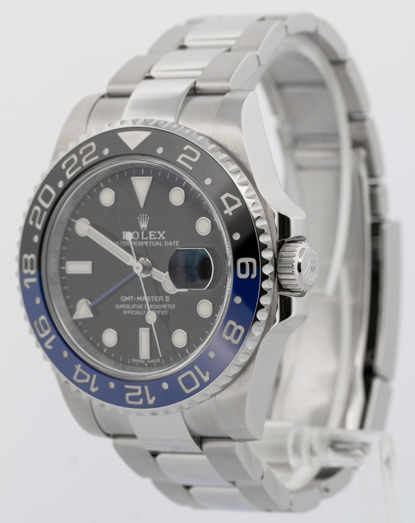 2017 PAPERS Rolex GMT-Master II 'Batman' BLACK Steel 40mm 116710 BLNR Watch BOX