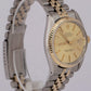 Rolex DateJust 36mm Champagne 14K Gold Two-Tone Stainless Steel Watch 16013