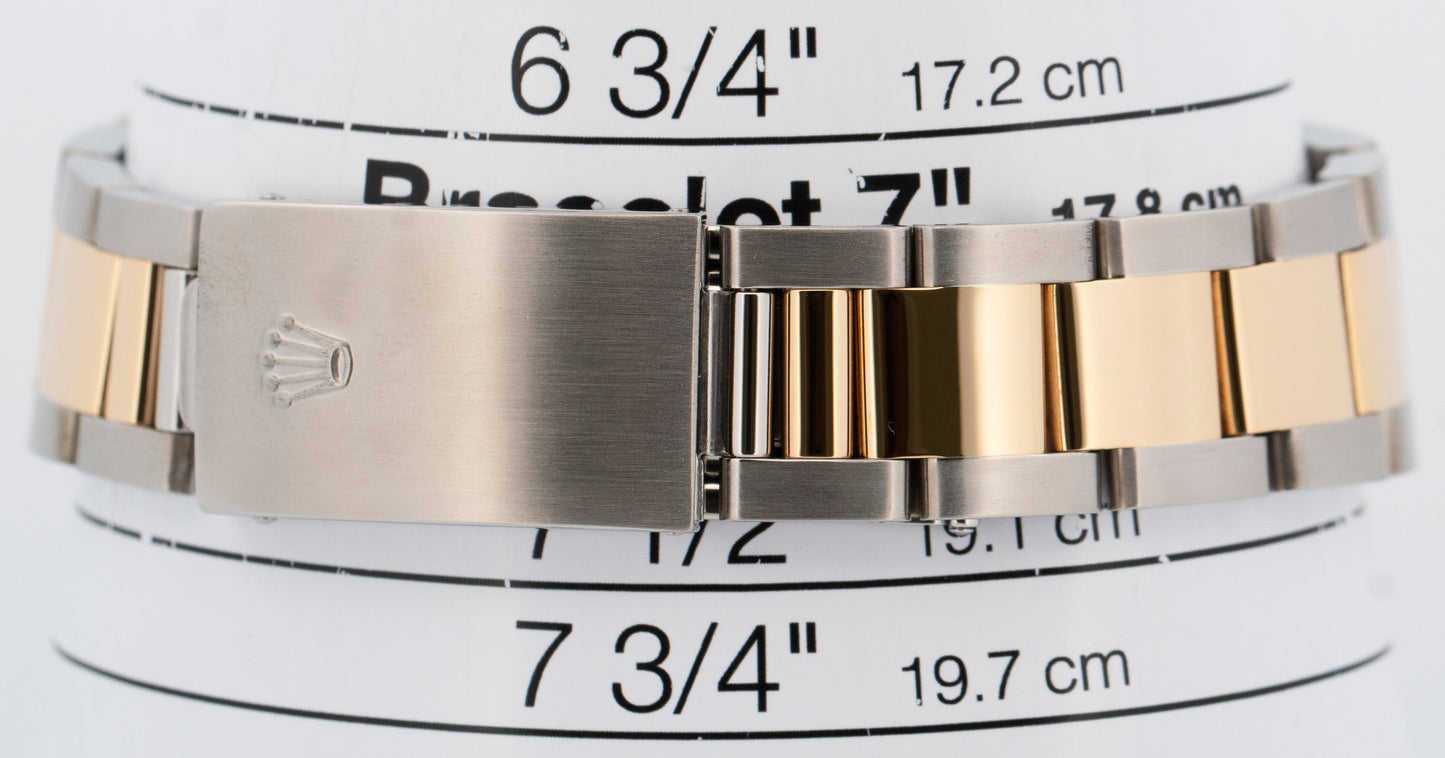 PAPERS Rolex DateJust 36mm Champagne Two-Tone 18K Gold Oyster 16203 Watch BOX