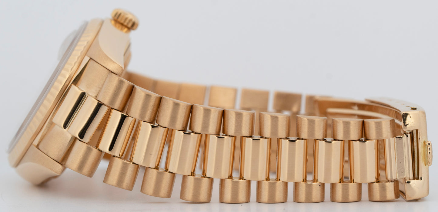 Rolex Day-Date President Champagne 36mm 18K Yellow Gold Fluted Watch 18038