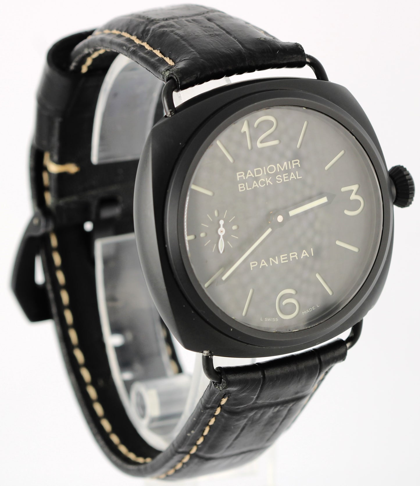 Panerai Radiomir Black Seal CERAMIC Black 45mm PAM00292 Leather Watch