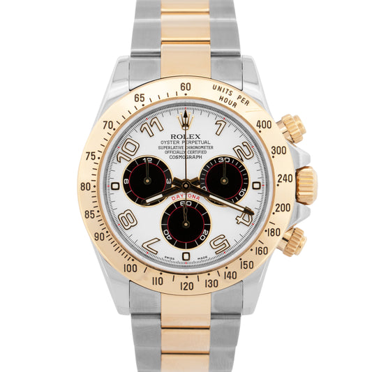 Rolex Daytona Cosmograph IVORY RACING 116523 Two-Tone Gold Two-Tone Panda Watch
