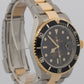2000 Rolex Submariner Date 16613 Black 18K Yellow Gold Two-Tone Steel 40mm Watch