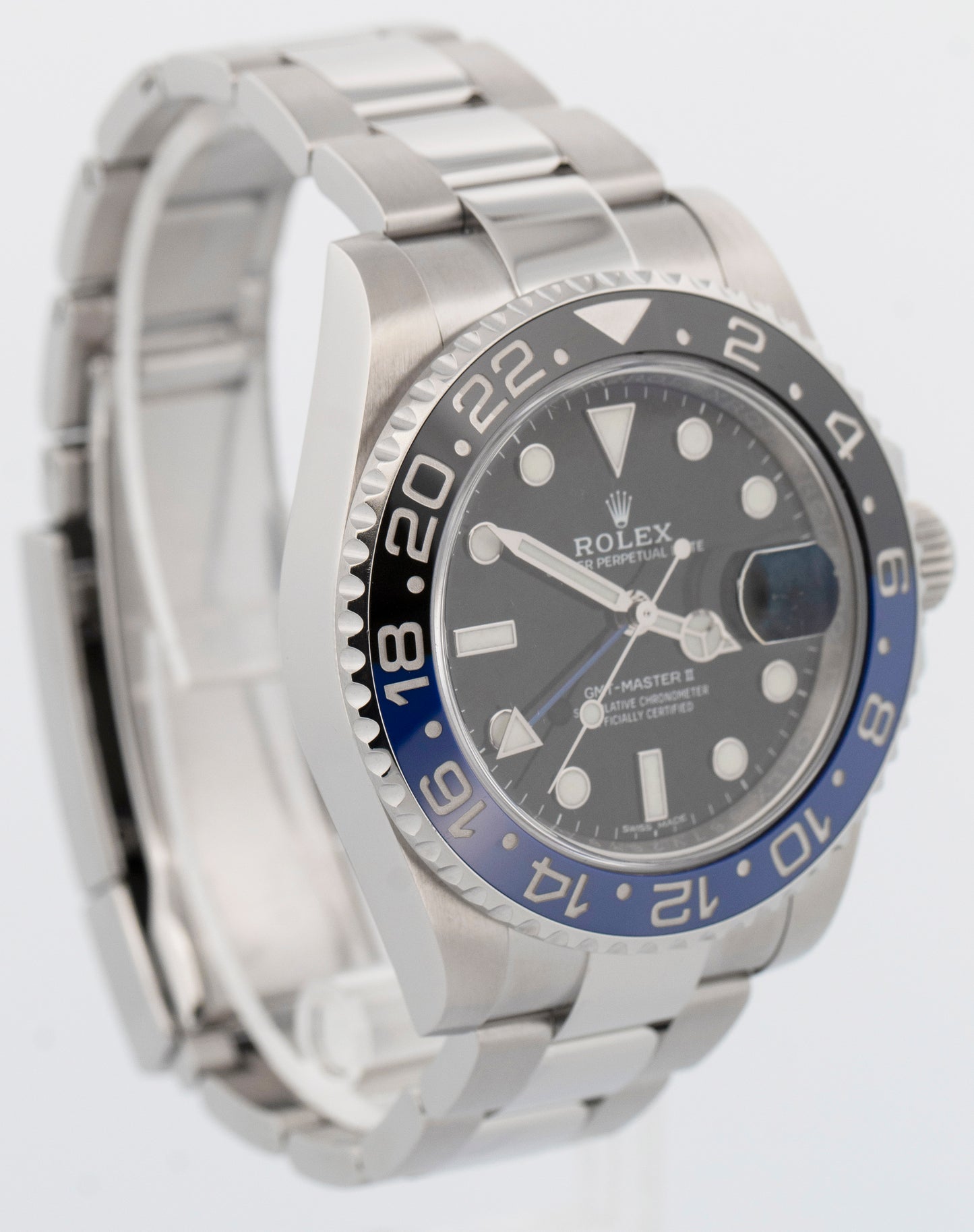 2017 PAPERS Rolex GMT-Master II 'Batman' BLACK Steel 40mm 116710 BLNR Watch BOX