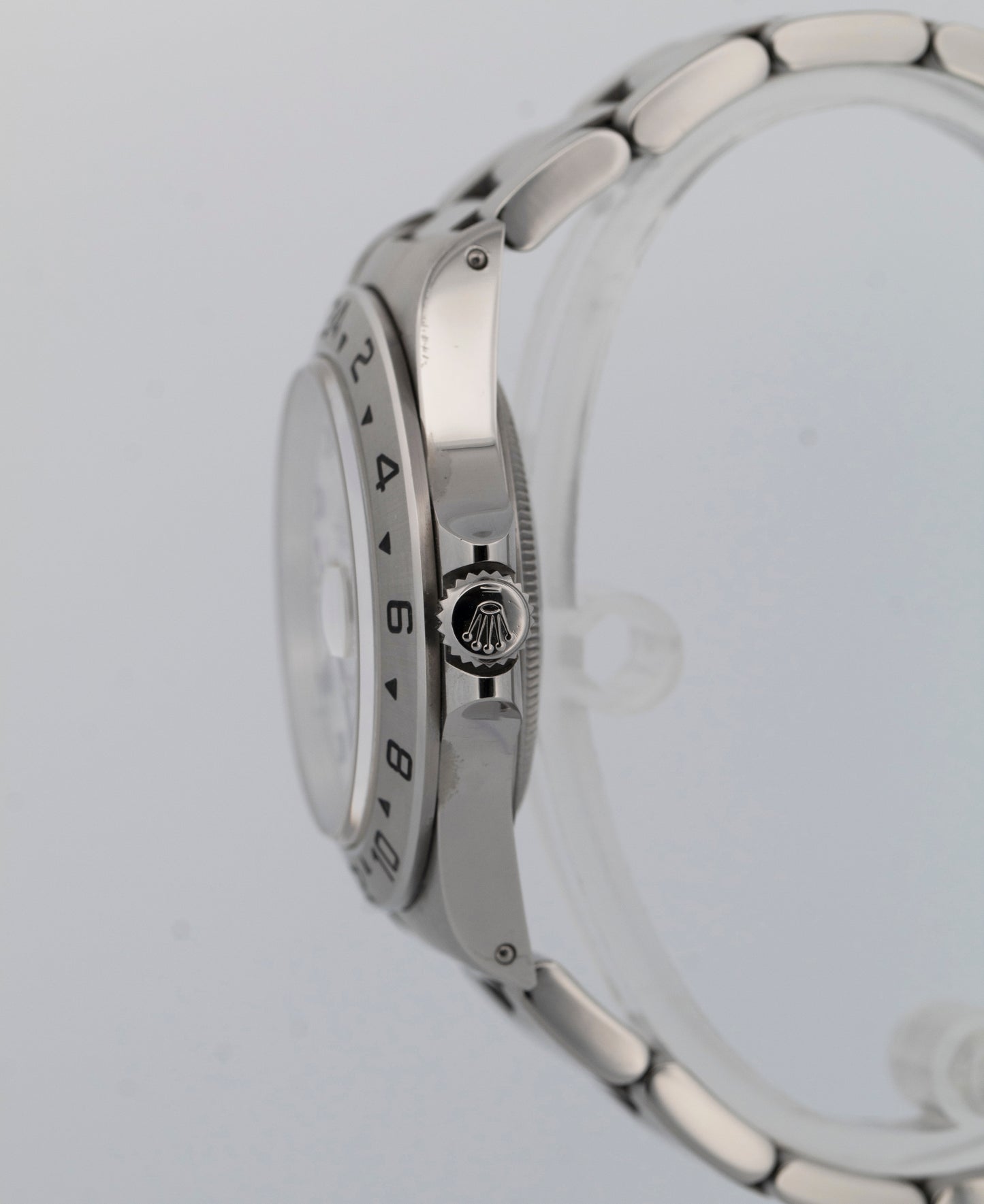 1999 PAPERS Rolex Explorer II WHITE Stainless Steel 40mm 16570 GMT Watch BOX