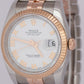 MINT PAPERS Rolex DateJust 36mm White Two-Tone 18K Rose Gold 116231 Watch BOX