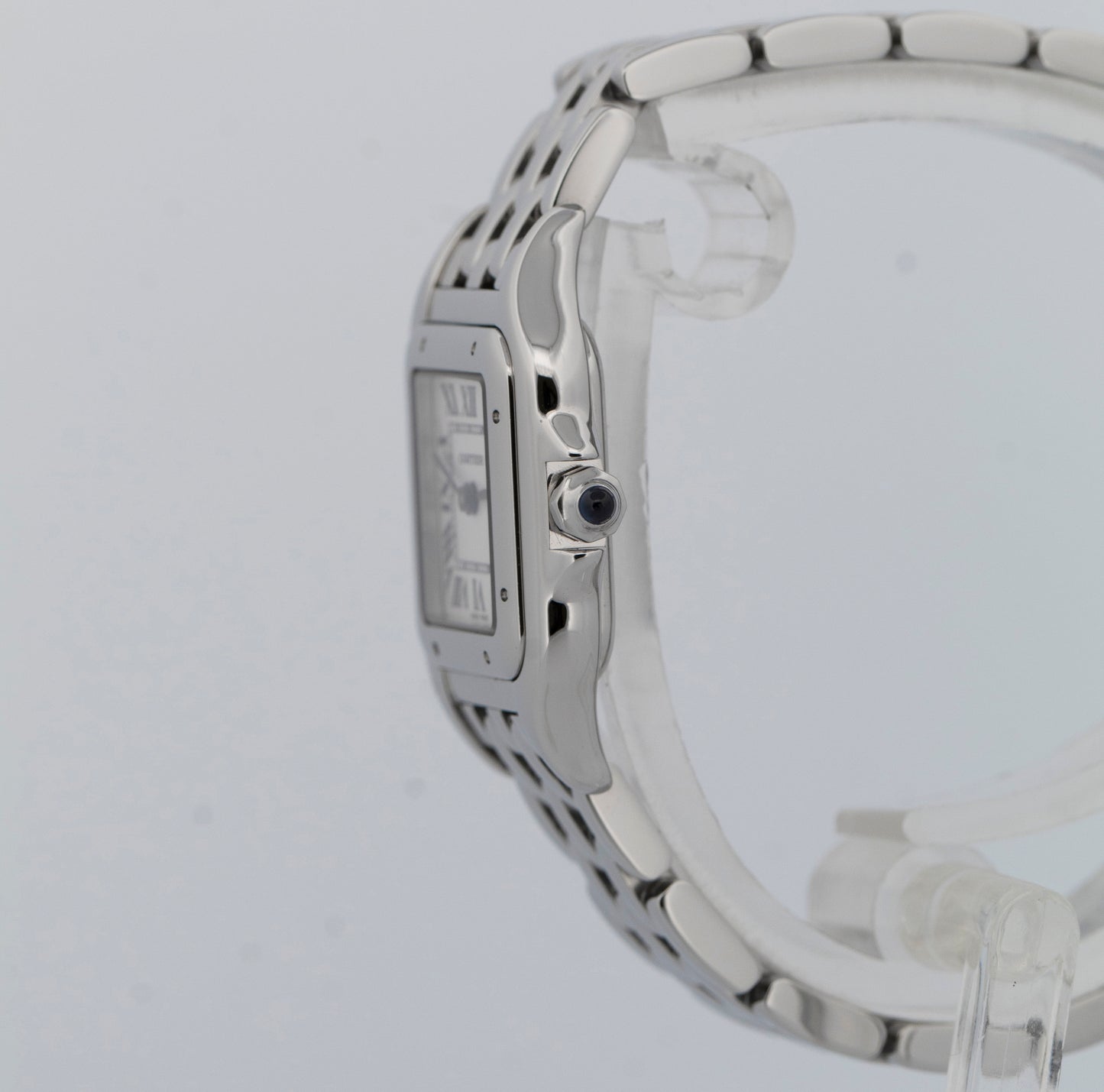 Cartier Panthere Small Stainless White Roman 23mm Quartz Watch 4022 WSPN0006