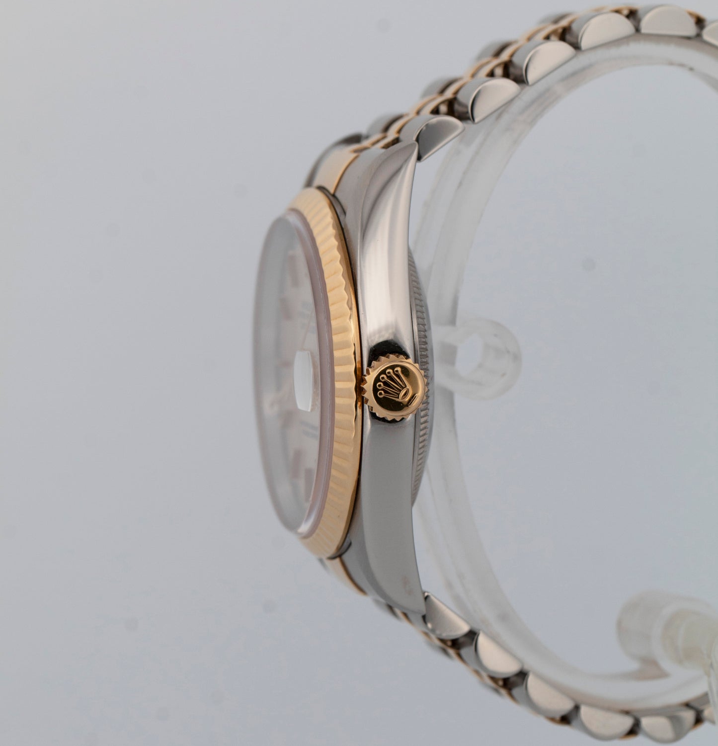 Rolex DateJust 36mm Silver Two-Tone 18K Yellow Gold Steel JUBILEE Watch 16233