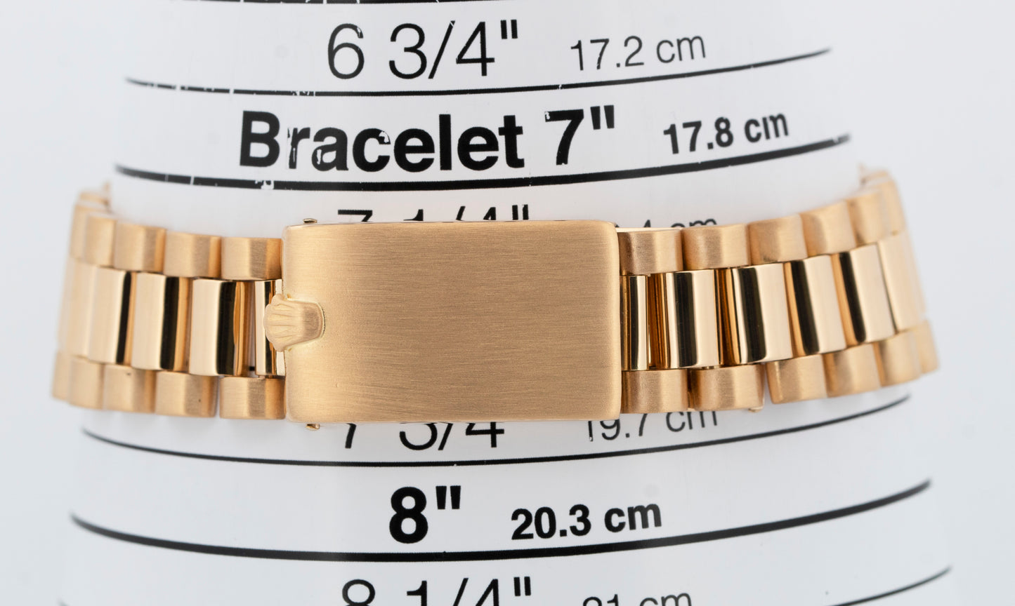 Rolex Day-Date President Champagne 36mm 18K Yellow Gold Fluted Watch 18038