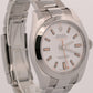 2018 PAPERS Rolex Milgauss WHITE Orange Stainless Steel 40mm Watch 116400 BOX