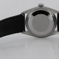 Rolex DateJust 36mm Black Stainless Engine Turned Automatic Watch 1603