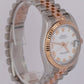 MINT PAPERS Rolex DateJust 36mm White Two-Tone 18K Rose Gold 116231 Watch BOX