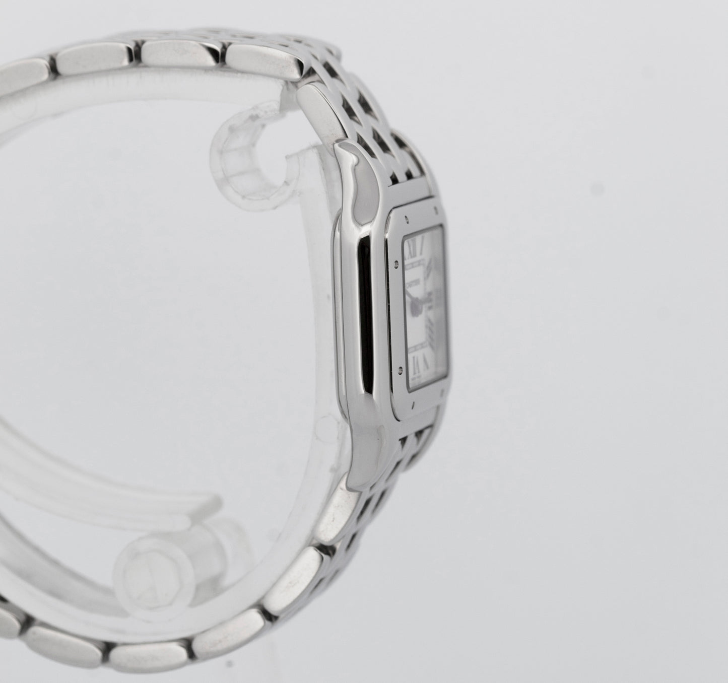 Cartier Panthere Small Stainless White Roman 23mm Quartz Watch 4022 WSPN0006