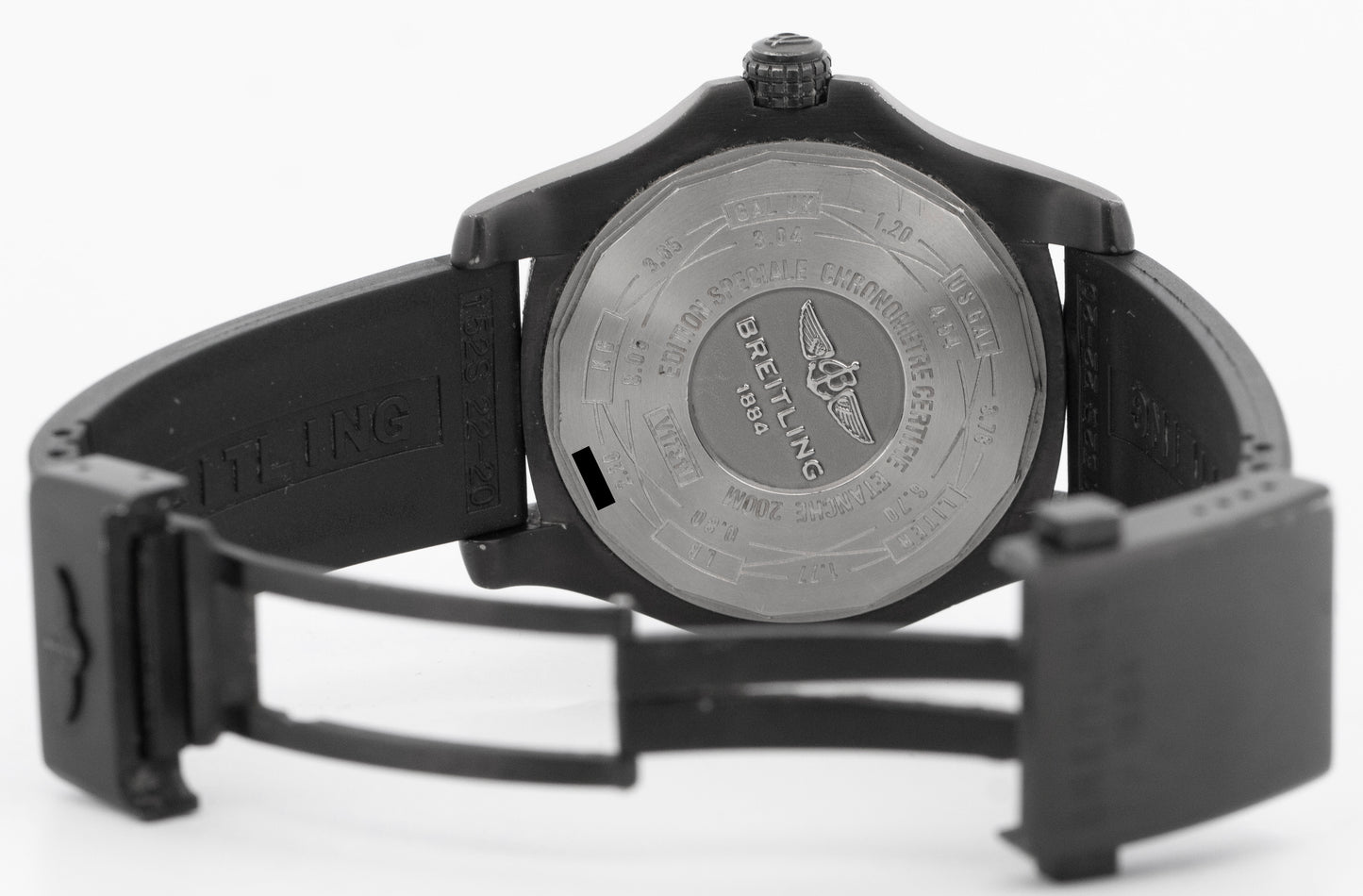 Breitling Avenger Blackbird Black DLC Stainless Steel Automatic 44mm V17311 BOX