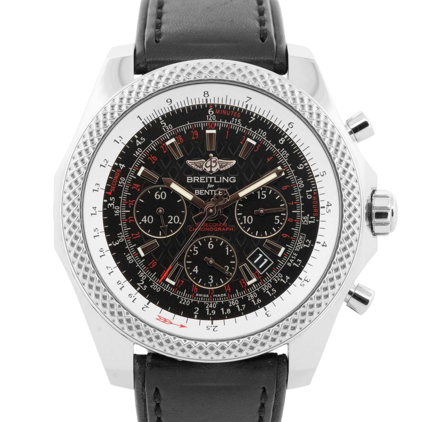 2020 PAPERS Breitling Bentley B06 BLACK Stainless Steel 49mm AB0611 Watch BOX
