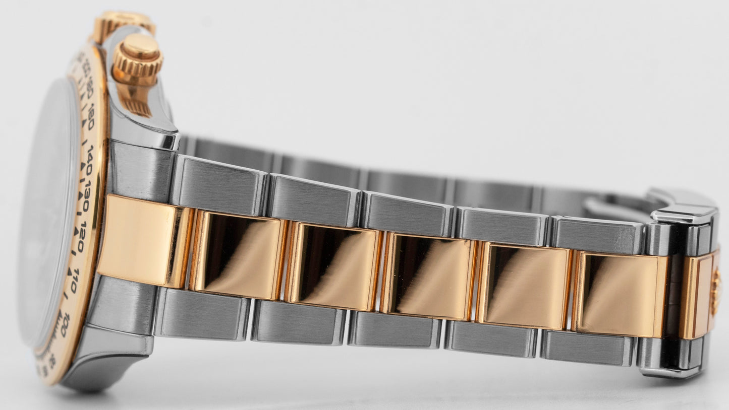 PAPERS Rolex Daytona Cosmograph BLUE RACING 116503 18K Gold Two-Tone Watch BOX