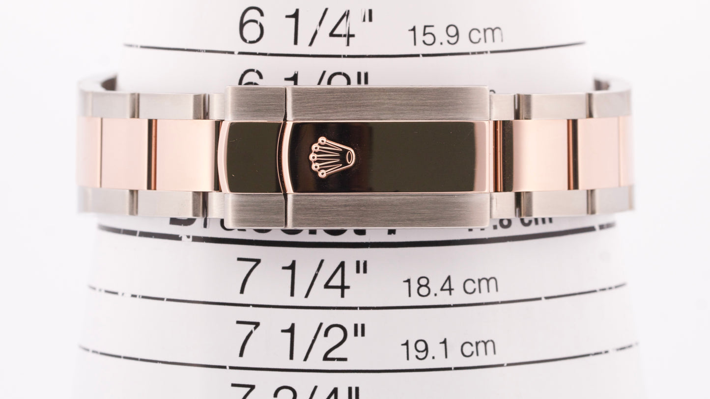 Rolex DateJust 41 SUNDUST Two-Tone 18k Rose Gold Fluted Steel OYSTER 41mm 126331