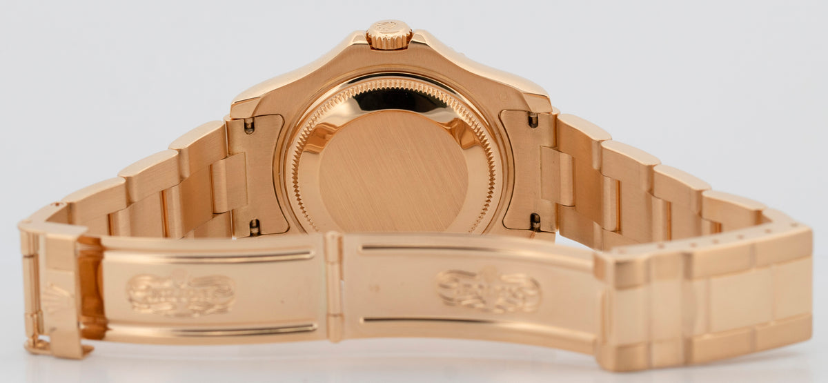 Rolex Yacht-Master 68628 Midsize White 18K Yellow Gold 35mm Oyster Watch