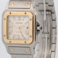 UNPOLISHED Cartier Santos Galbee 29mm IVORY 18K Steel Automatic 2319 W20041C4