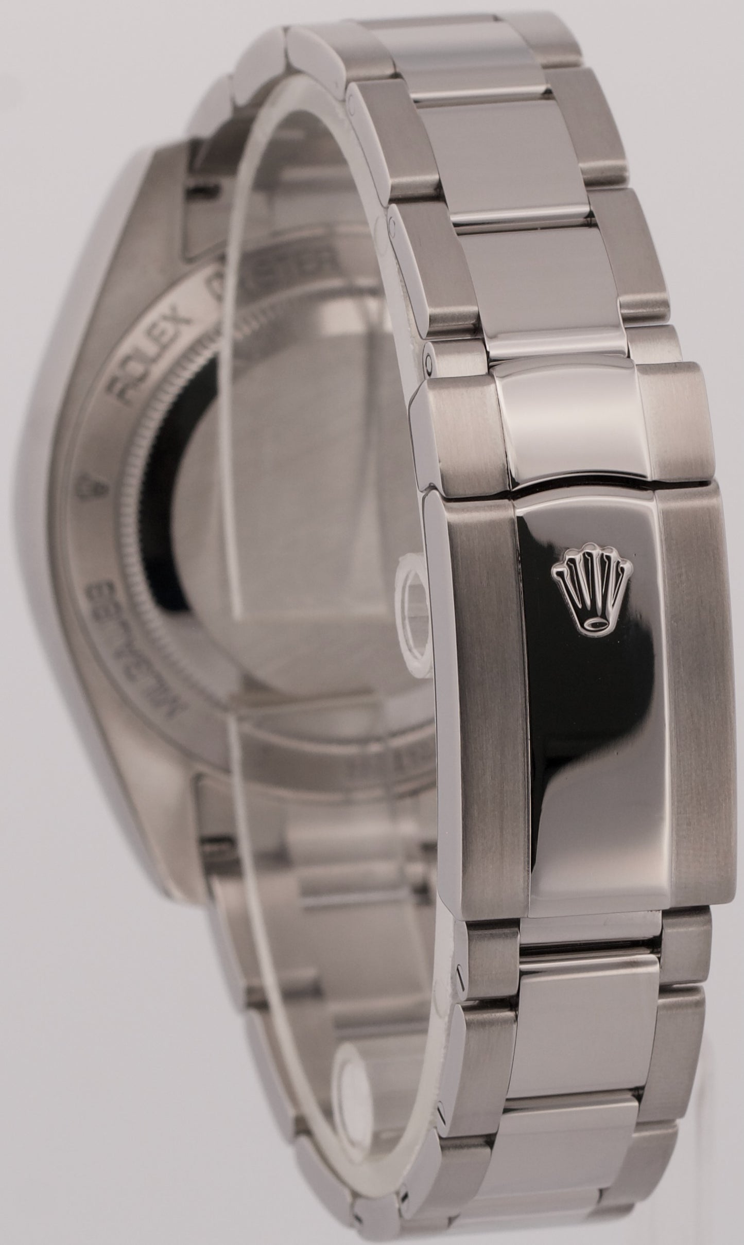 2018 PAPERS Rolex Milgauss WHITE Orange Stainless Steel 40mm Watch 116400 BOX