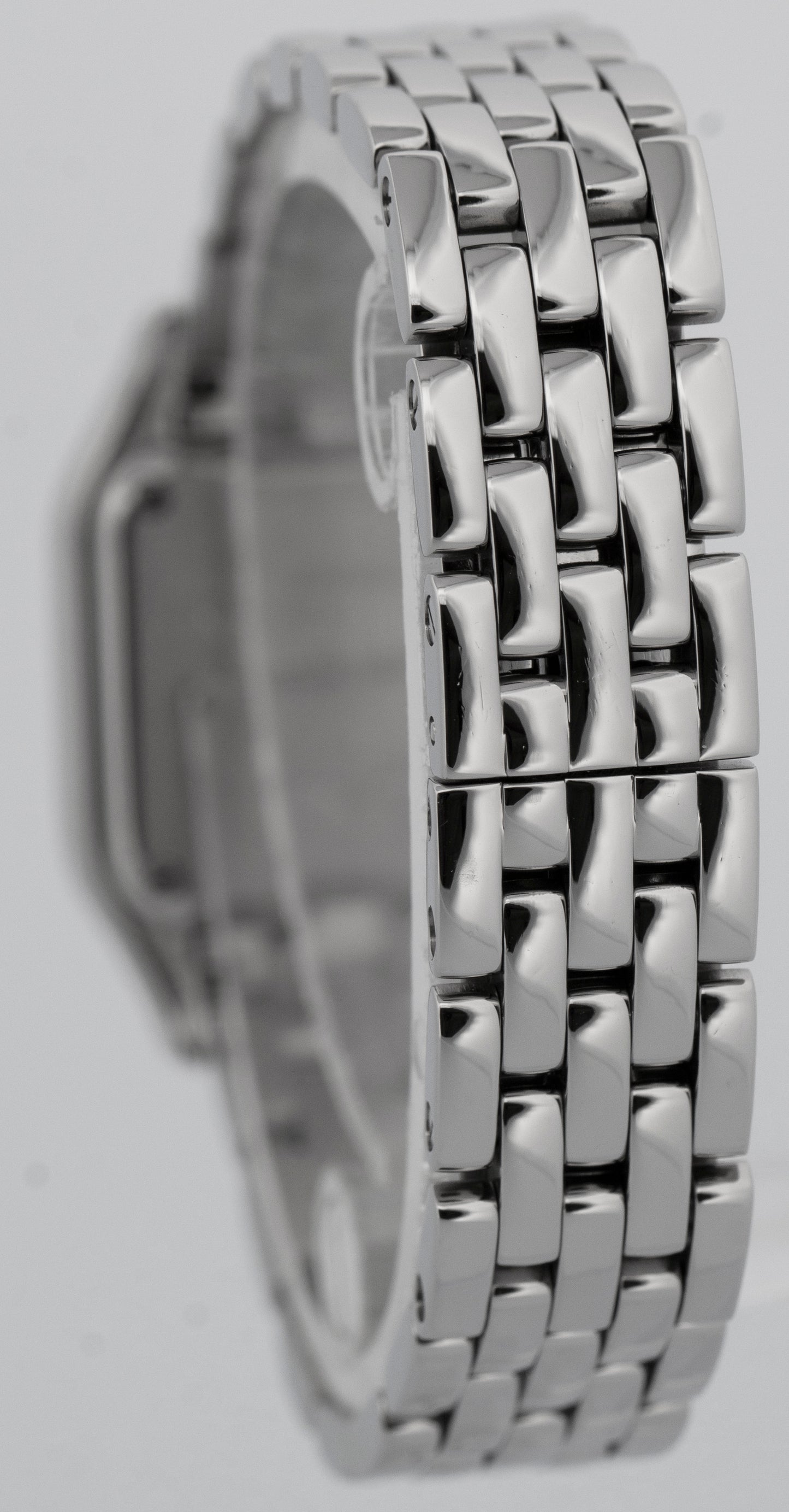 Cartier Panthere Small Stainless White Roman 23mm Quartz Watch 4022 WSPN0006