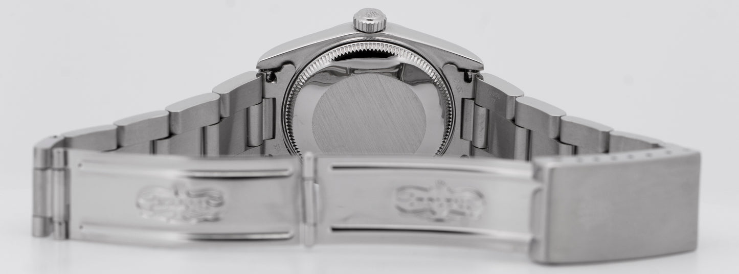 Ladies Rolex Oyster Perpetual MOP DIAMOND 31mm Stainless Steel Watch 77080