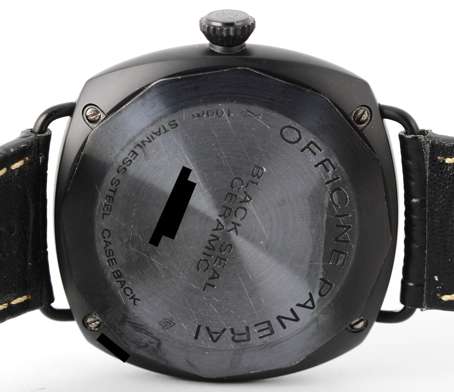 Panerai Radiomir Black Seal CERAMIC Black 45mm PAM00292 Leather Watch