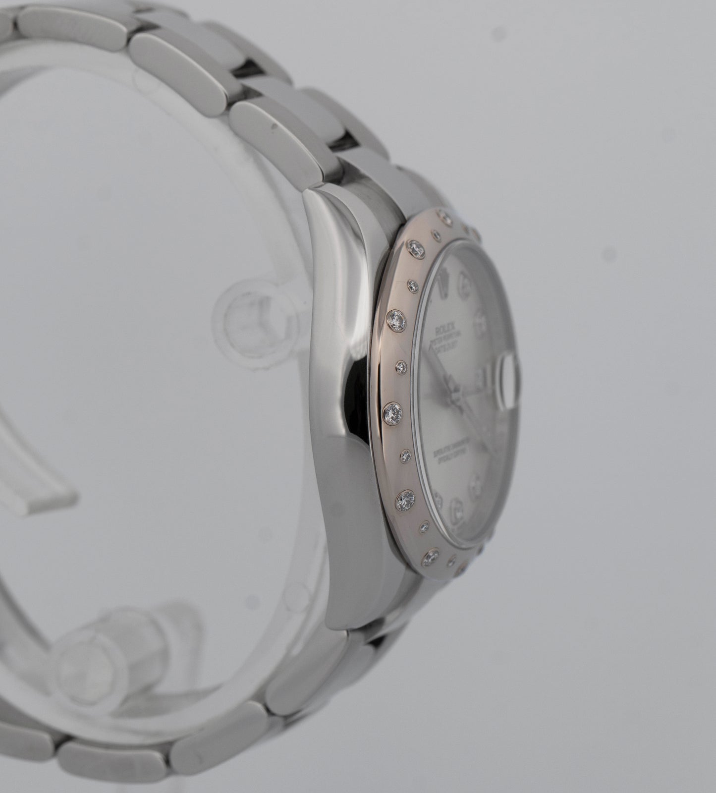 PAPERS Rolex DateJust 31mm Silver DIAMOND Stainless Steel Oyster 178344 BOX