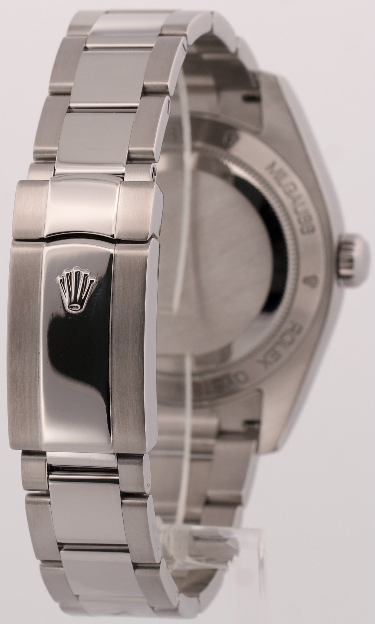 2018 PAPERS Rolex Milgauss WHITE Orange Stainless Steel 40mm Watch 116400 BOX