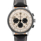 Eberhard Aviograf Chronograph WHITE PANDA Steel Lemania 40mm 31018 Watch