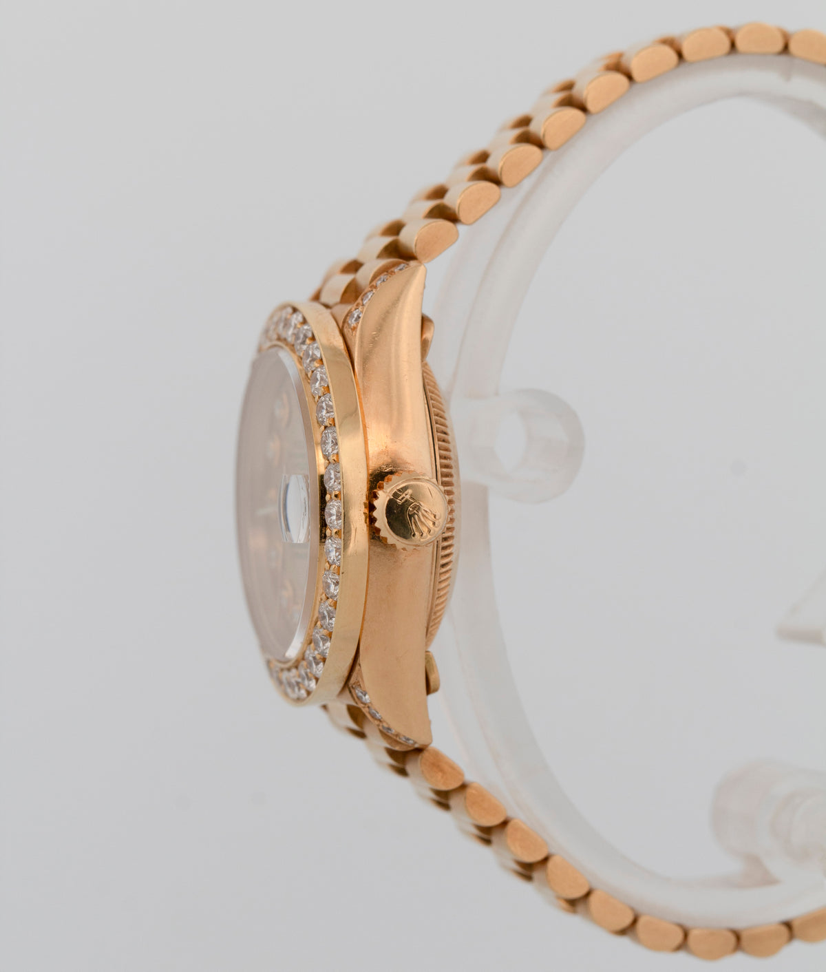 1998 Rolex DateJust President 69178 Diamond Champagne 18K Gold 26mm Box Papers