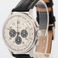Eberhard Aviograf Chronograph WHITE PANDA Steel Lemania 40mm 31018 Watch
