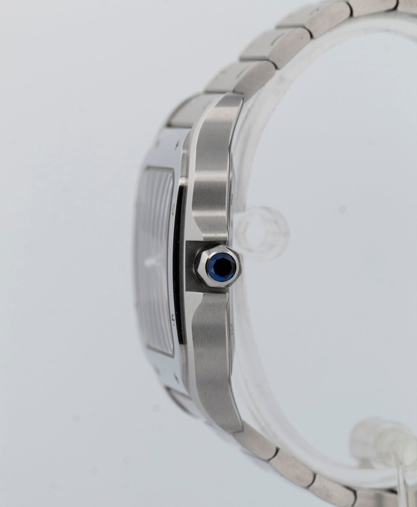 Cartier Santos Large 39.8mm BROWN 4072 WSSA0064 Stainless Steel Watch BOX