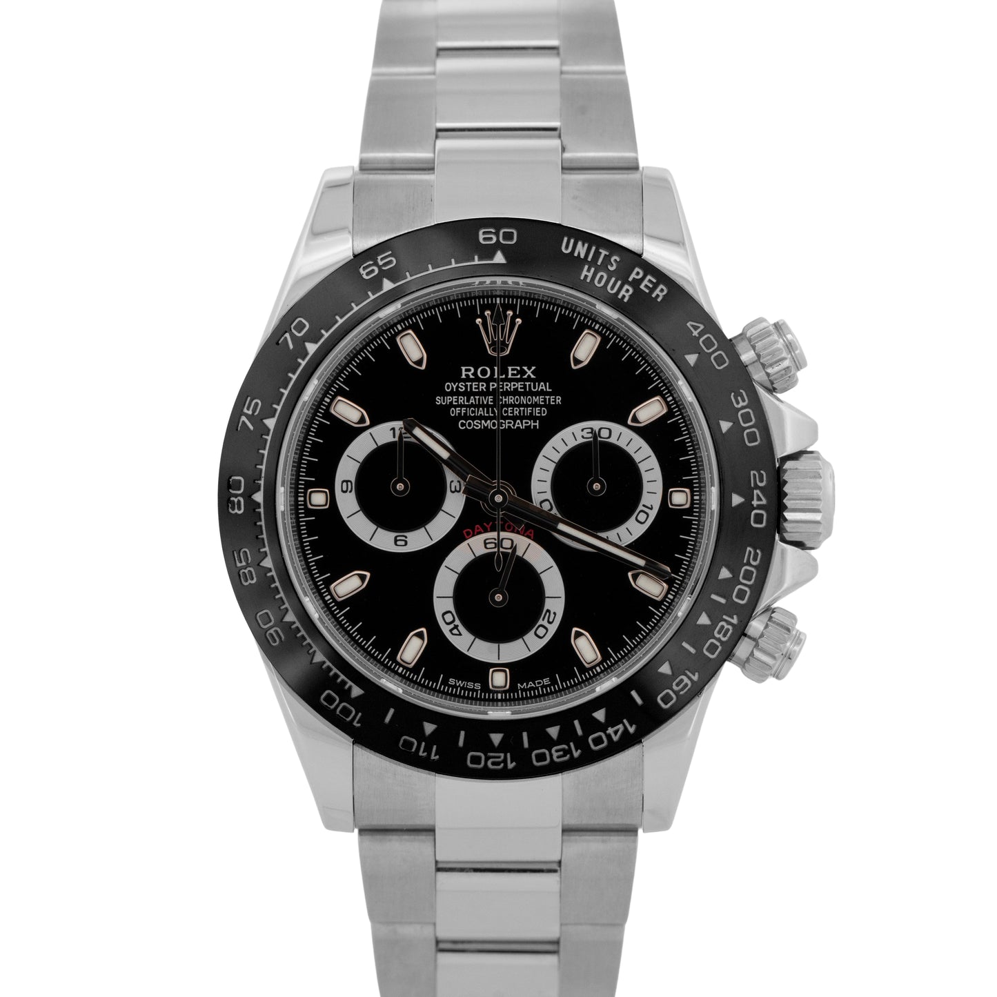 PAPERS Rolex Daytona Cosmograph Black Ceramic Stainless Steel 40mm 116500 LN BOX