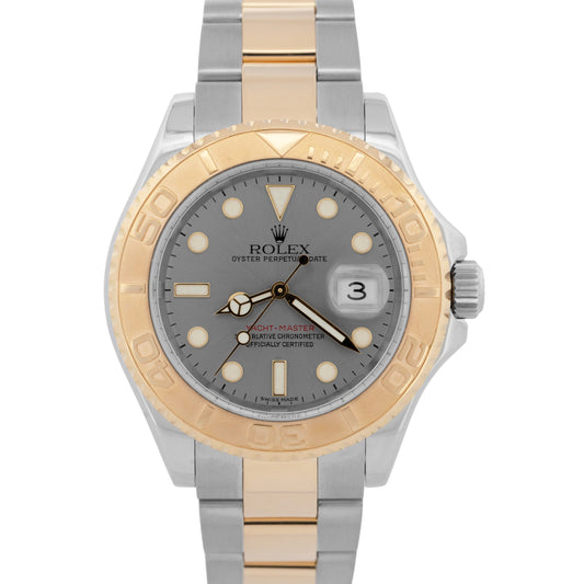 Rolex Yacht-Master 40mm SLATE Gray 18K Yellow Gold Two-Tone Steel 16623 Watch