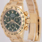 MINT PAPERS Rolex Daytona GREEN JOHN MAYER DIAL 40mm 18K Gold Watch 116508 BOX