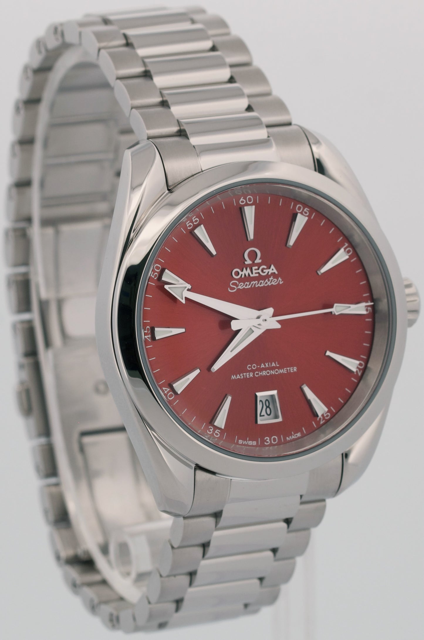 2024 PAPERS Omega Seamaster Aqua Terra Shades RED 38mm 220.10.38.20.13.003 BOX