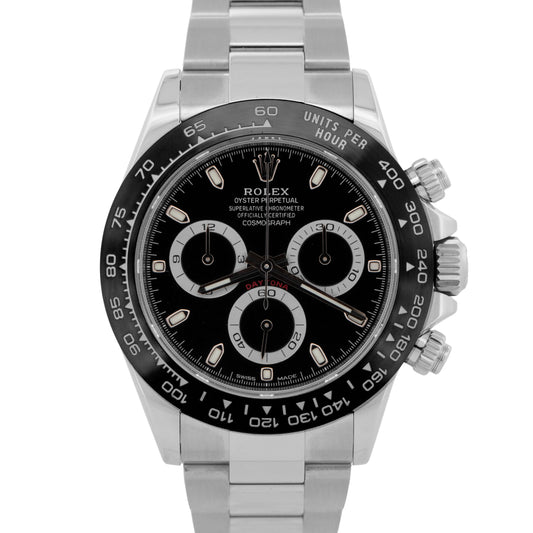 2023 PAPERS Rolex Daytona Cosmograph BLACK Ceramic 40mm Stainless 116500 LN BOX