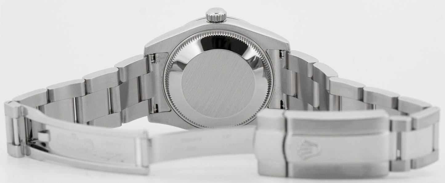 PAPERS Rolex DateJust 31mm Silver DIAMOND Stainless Steel Oyster 178344 BOX