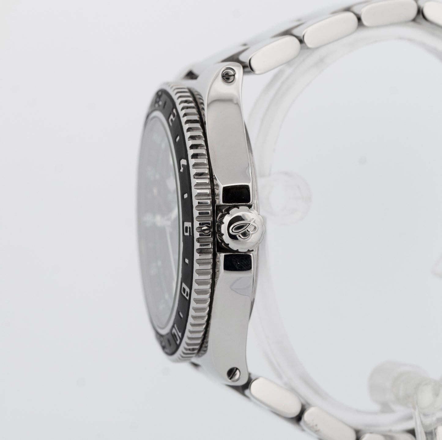 PAPERS Breitling Superocean GMT Stainless Steel 41mm Black Date Watch A32380 BOX